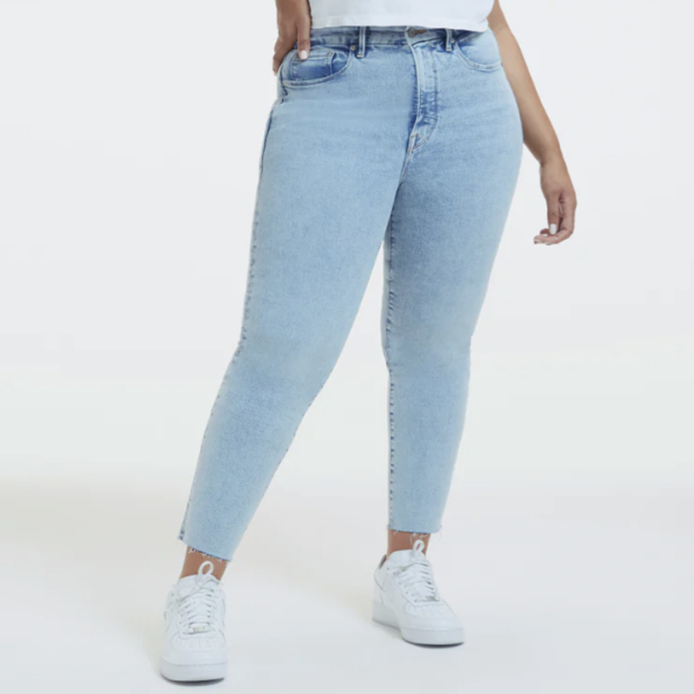 Good American Good Classic Light Compression Jeans, Size 8​